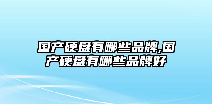 國(guó)產(chǎn)硬盤(pán)有哪些品牌,國(guó)產(chǎn)硬盤(pán)有哪些品牌好